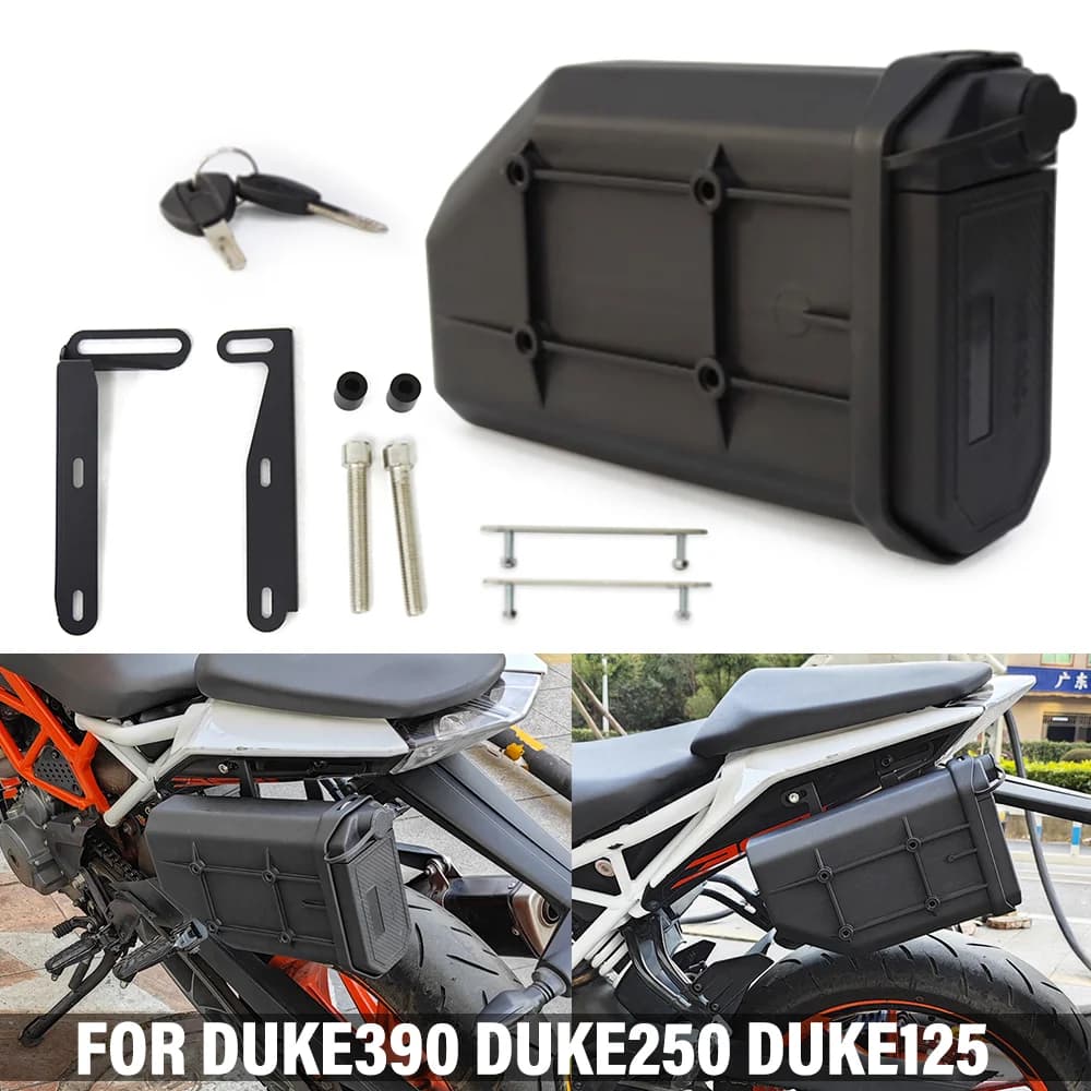FOR 390DUKE 250DUKE 125DUKE DUKE 390/250/125 Motorcycle Toolbox Side Tool Box Waterproof Decorative Box First-aid/ Breakdown Kit