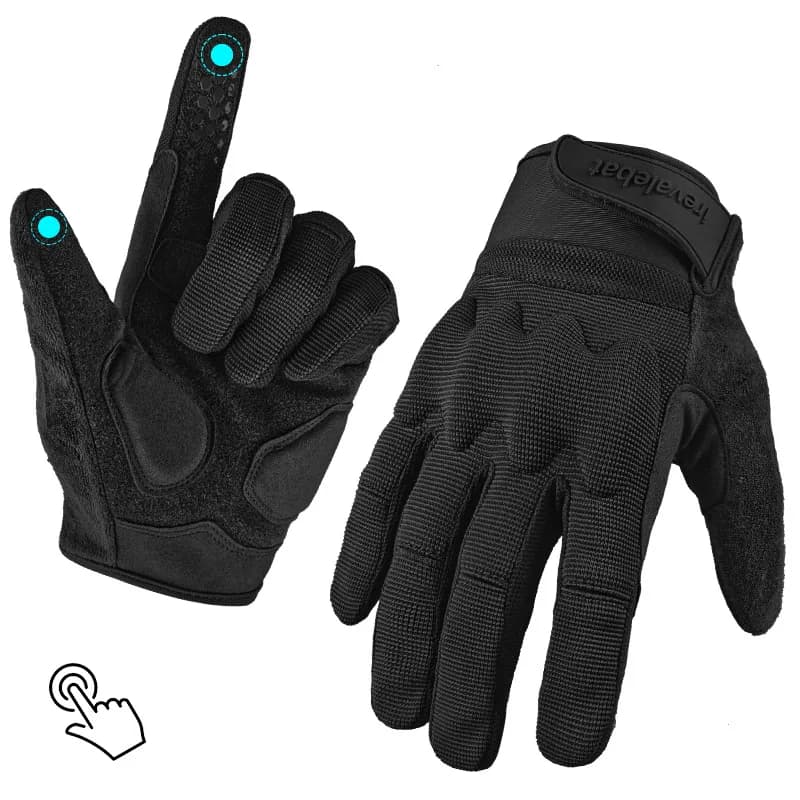 Sports outdoor tactical gloves, motorcycle anti-slip wear-resistant mountaineering anti-fall five-finger touch screen wear-resis