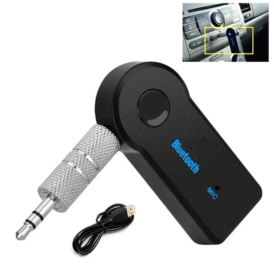 Ricevitore audio Bluetooth 5.0 Mini Bluetooth stereo AUX USB per PC Cuffie Adattatore wireless vivavoce per auto