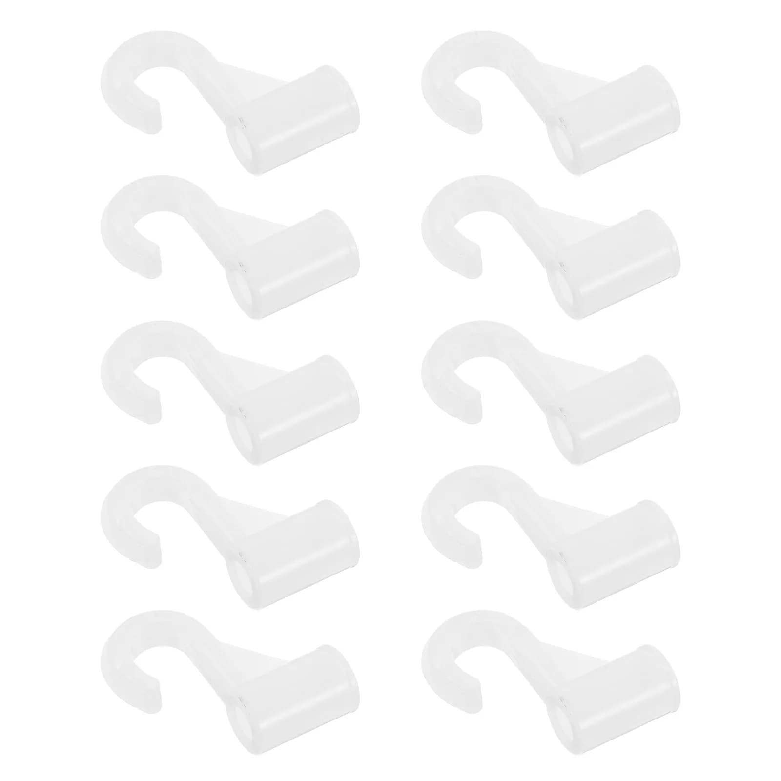 10 Pezzi Ganci Appendiabiti per Asta Armadio, Ganci in Plastica Resistenti per Organizzazione Guardaroba, Camera da Letto, Lavanderia, 22mm