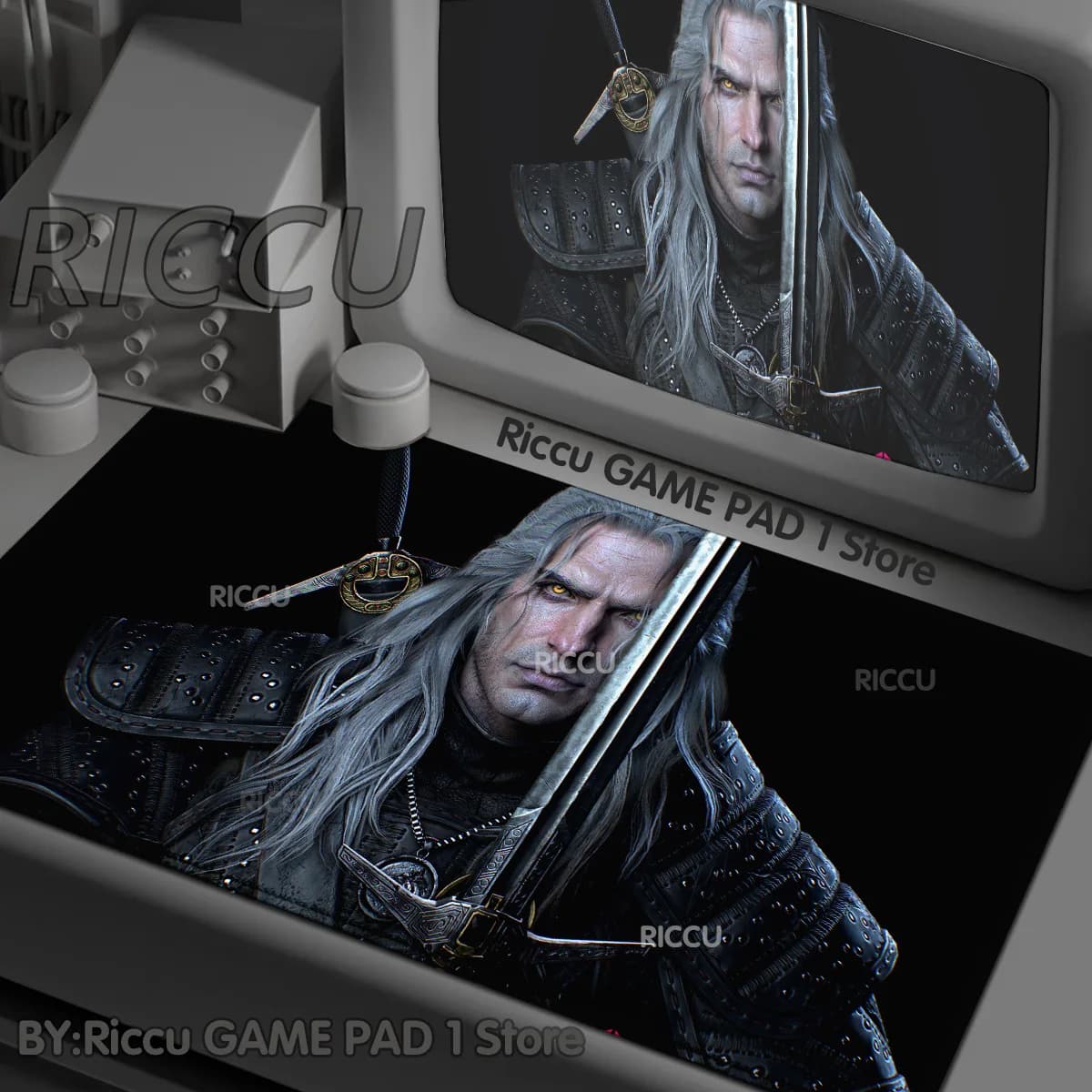 Hot The W-witcher 3 Tappetino per mouse XXL Gioco antiscivolo Lockedge Tappetino per mouse addensato Tastiera da gioco di grandi dimensioni Tappetino da tavolo per notebook
