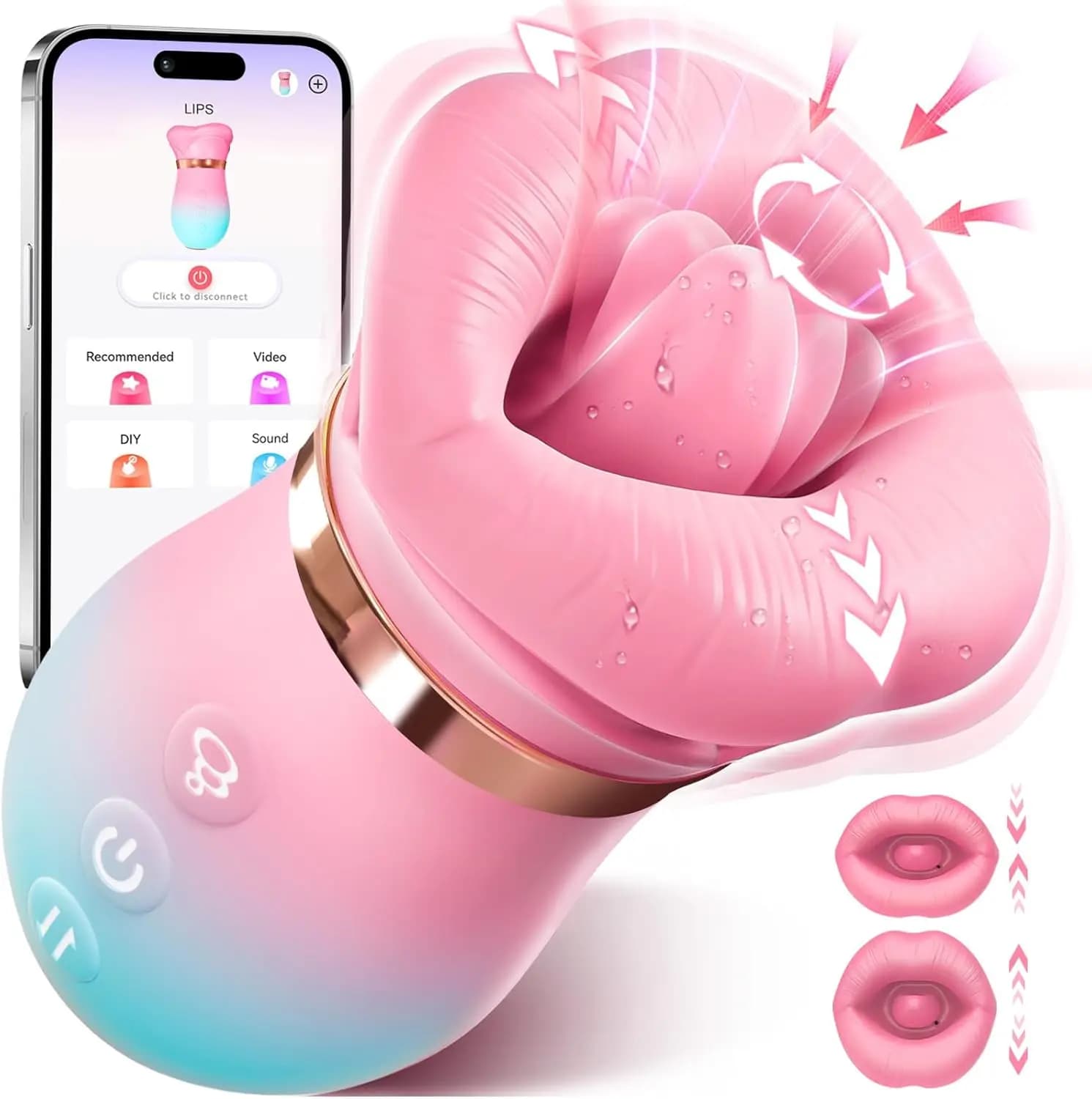 Sucking vibrator licking tongue suction cup female oral clitoris nipple booster control APP vibration vacuum sex toys for couples