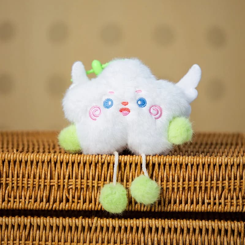 Portachiavi a Forma di Bambola Nuvola, Ciondolo per Borsa, Regalo di Compleanno, Morbido Pupazzo Imbottito di Personaggio dei Cartoni per Ragazze dai 4 Anni in Su