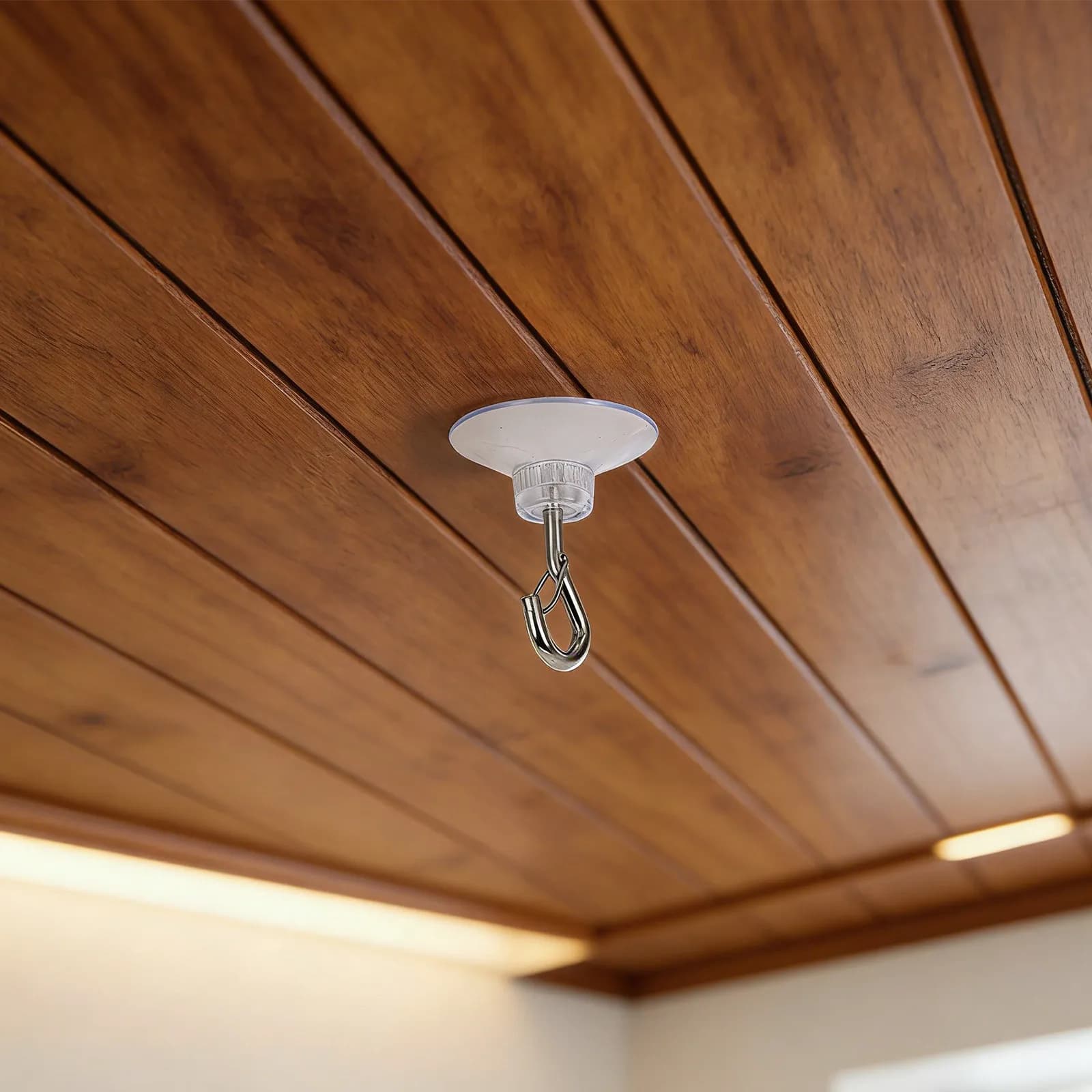 Set di 6 Ganci a Ventosa Resistenti per Soffitto, Trasparenti, Riutilizzabili, Senza Tracce, per Appendere Luci, Piante, Palloncini, Cesti Decorativi