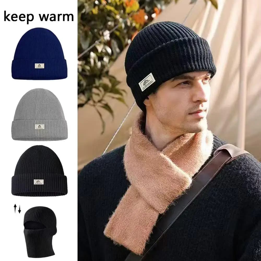 Knitted Sunglasses Winter Mask Skullies Berretti Knitted Hats Wool scarf Berretti Winter often for woman Man warm handmade