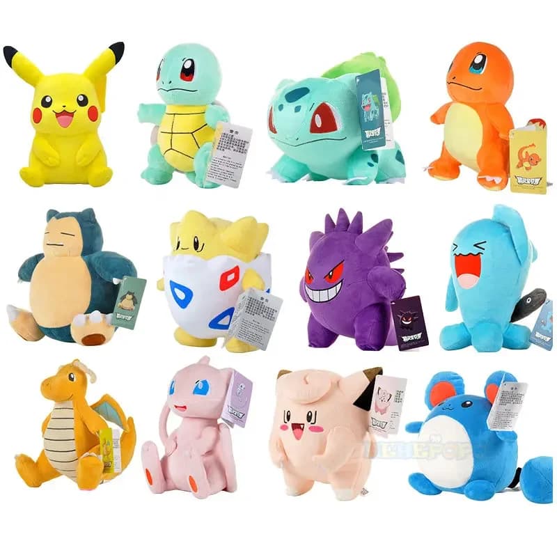 * 20 CM Pokemon Plush Pikachu Dolls Kawaii Soul Pokémon Pichu Short Plush Nice Carton Animated TOMY Pokmon Birthday Gift for Children