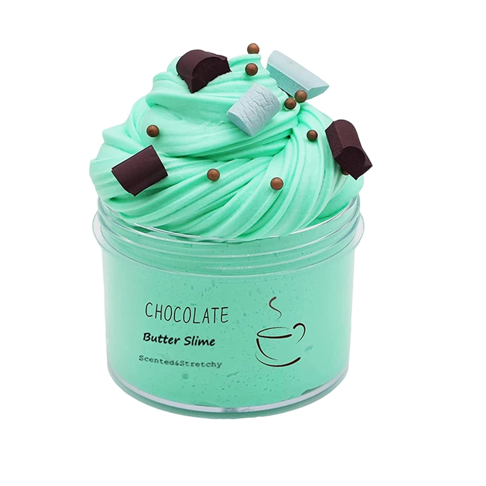 Kit Slime Soffice al Burro con Charm Profumati a Forma di Ananas, Slime Super Morbido e Non Appiccicoso, Regalo di Compleanno, Giocattoli