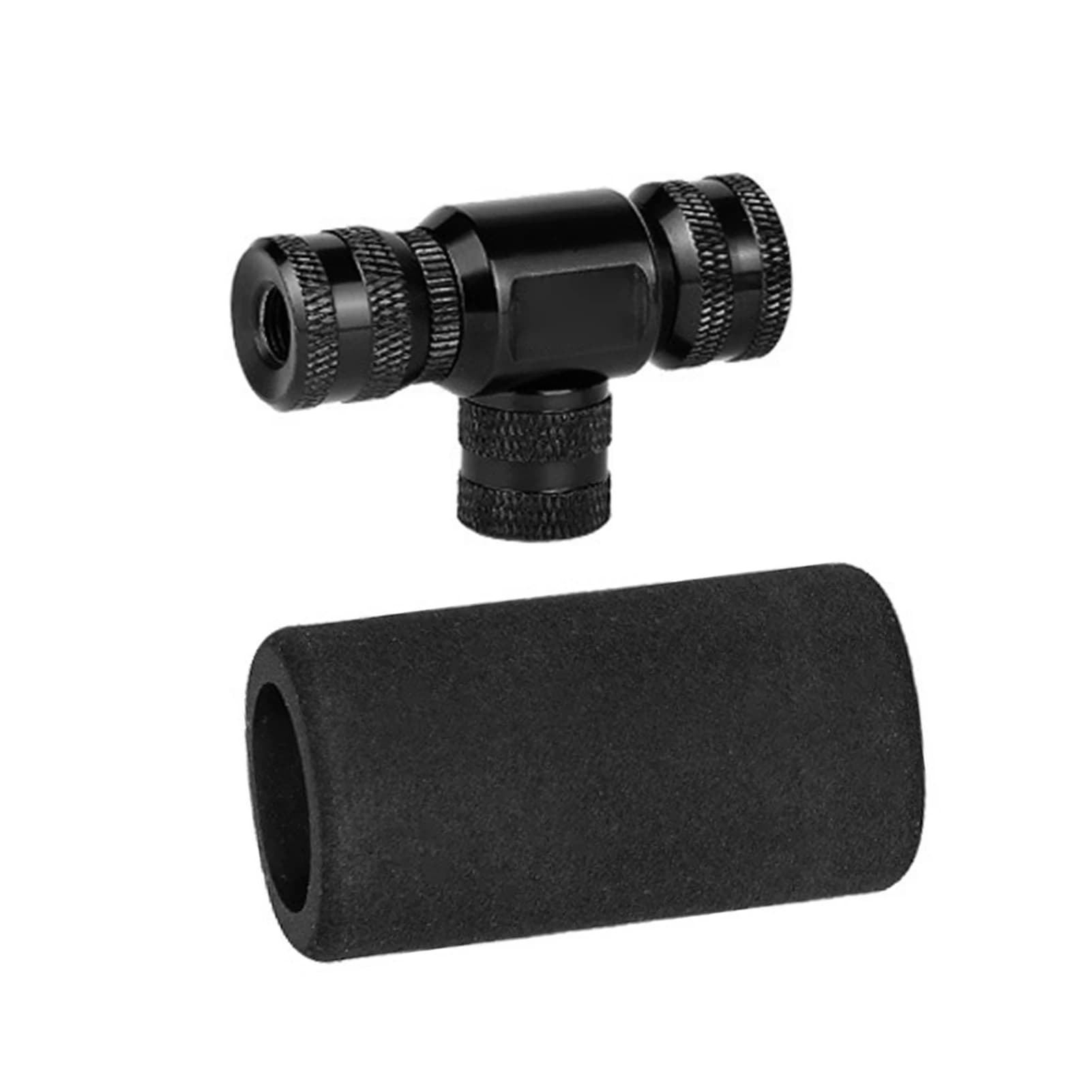 Gonfiatore per pneumatici bici CO2 con ugello a gonfiaggio rapido per bici da strada e mountain bike, bombole da 16g, valvole USA e francesi, portatile con protezione dal freddo