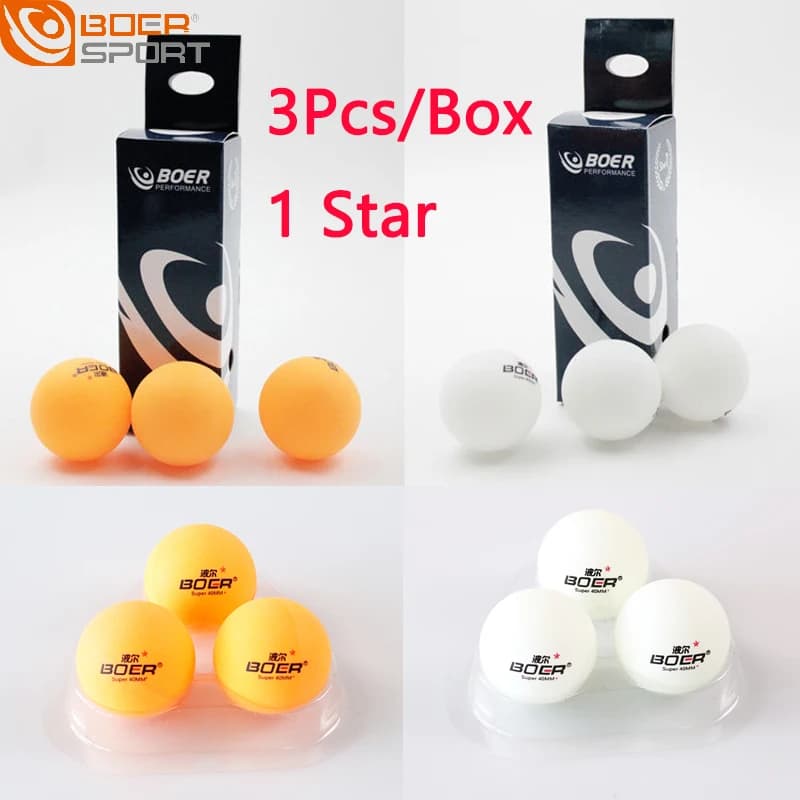 3 Pz/scatola Palline Da Ping Pong 1Star Pallina Da Ping Pong Professionale per l'allenamento Amateur Palla di Alta Qualità Macchina Palla Dedicata