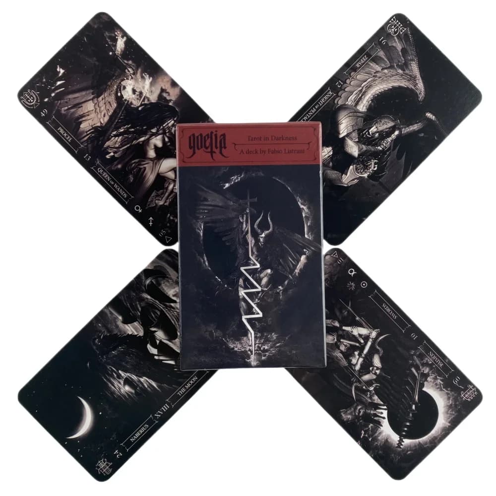 Tarot In Darkness Cards, un mazzo di 78 carte, edizione inglese per divinazione, giochi da tavolo