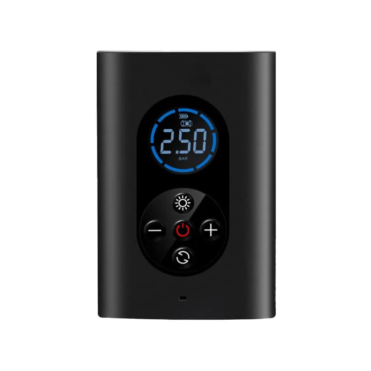 Compressore d'aria portatile 12V wireless 150 PSI per pneumatici auto, con luce di emergenza e power bank, certificato CE per auto, bici e palloni