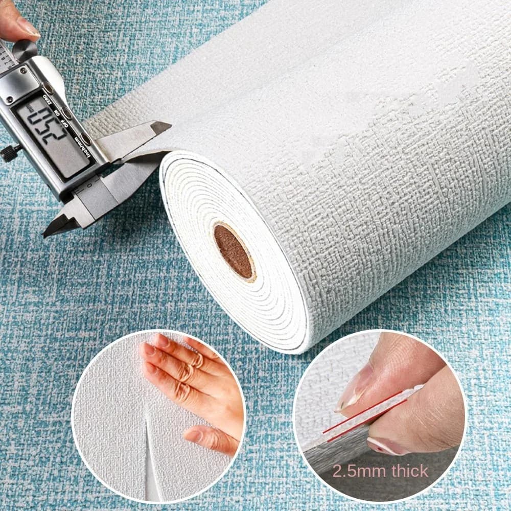 2.8M Carta da parati autoadesiva 3d Carta da parati in schiuma anticollisione addensata Adesivo da parete Isolamento acustico Carta da parati impermeabile Decorazioni per la casa оkusи