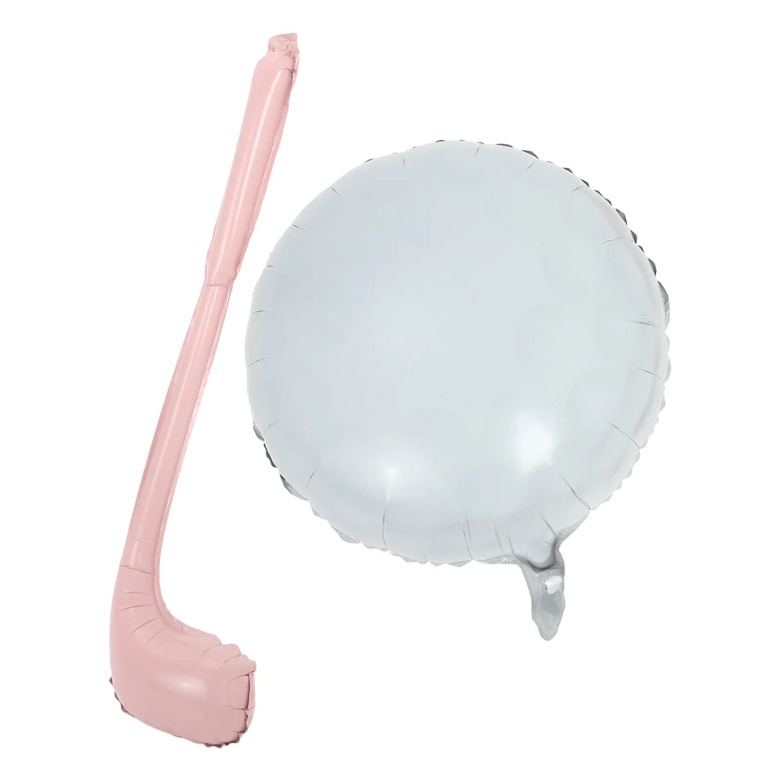 1Sets Golf Tennis Racket Balloon Inflatable Aluminum Foil Interactive Fun Party Decoration for Golf Themed Sports Celebration