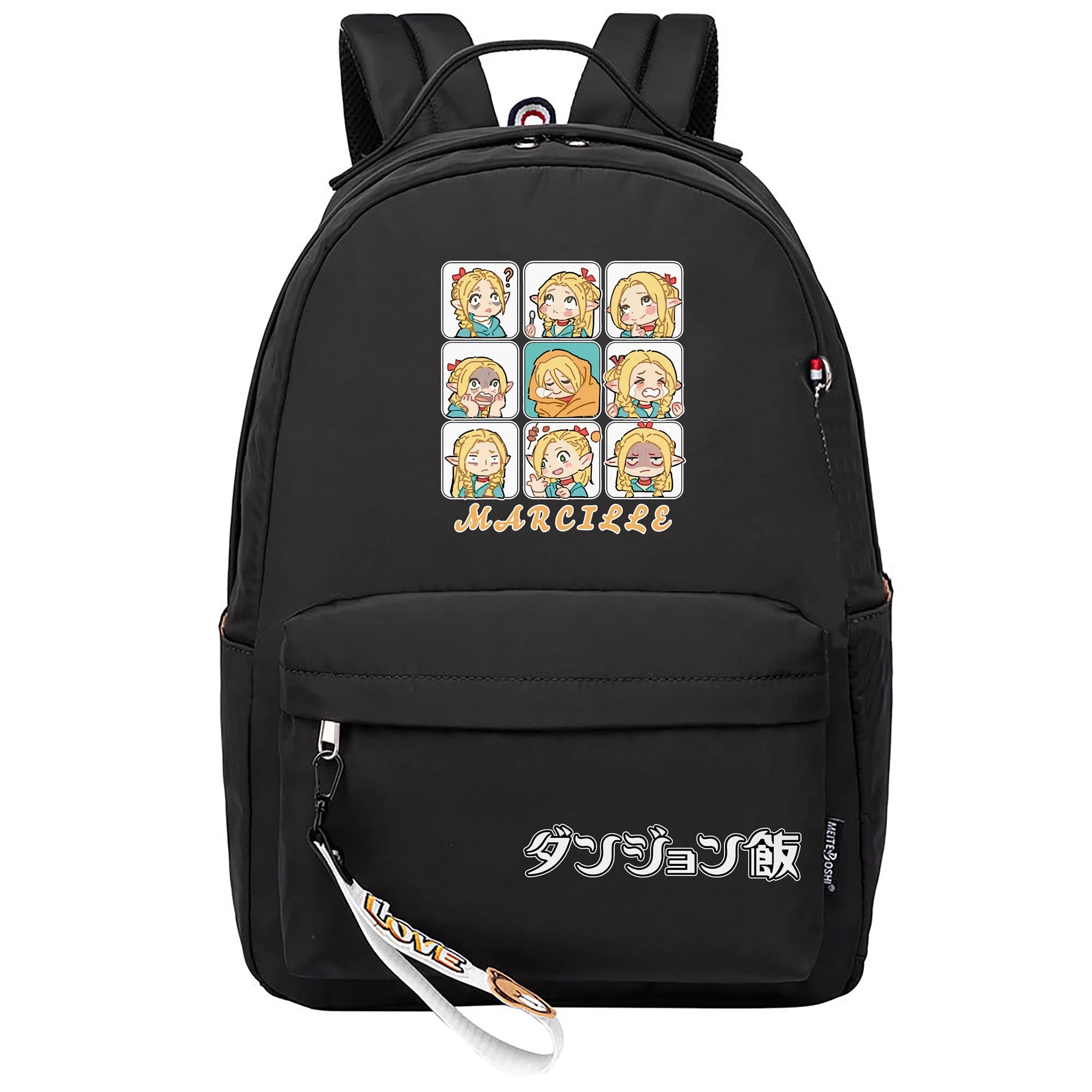 Anime Delicious in Dungeon Borse da scuola per ragazze Zaino in nylon Stampa di cartoni animati Zaino per studenti Zaino per laptop piccolo per adolescenti