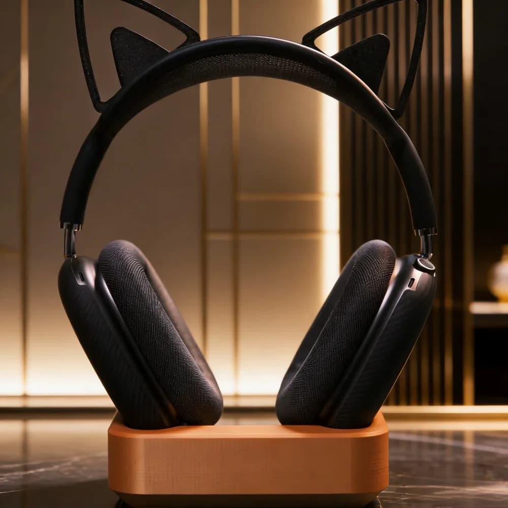 Supporto da scrivania magnetico personalizzato per AirPods Max con ricarica cablata, accessori carini per cuffie