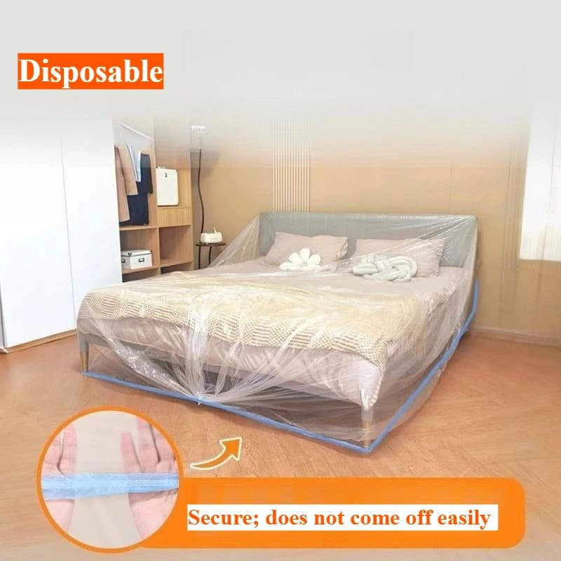 Disposable Dust Cover Plastic Furniture Protective Film For Sofa Bed Home Renovation Waterproof Dustproof Oversized Couch Cover