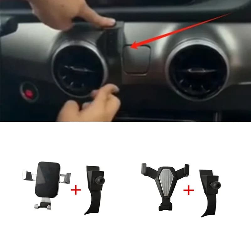 1Set Materiale ABS Per Il 2021-2024 Forthing T5 EVO Speciale Supporto Del Telefono Per Auto Staffa Fissa Del Basamento Mobile