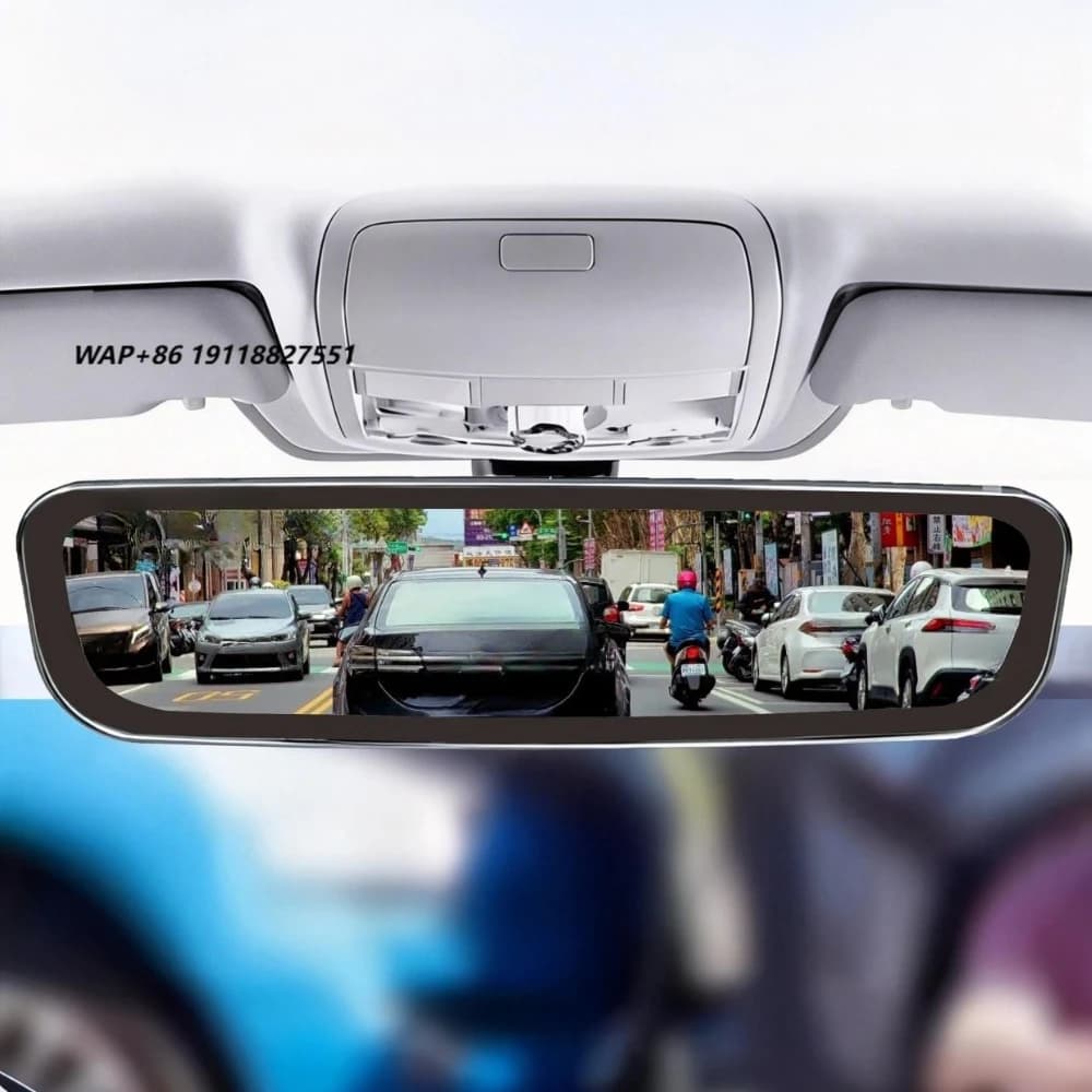 Full Digital Electronic Streaming Media Dash Cam Rearview Mirror with IPS Screen 5G Sim Card 1 Year Warranty