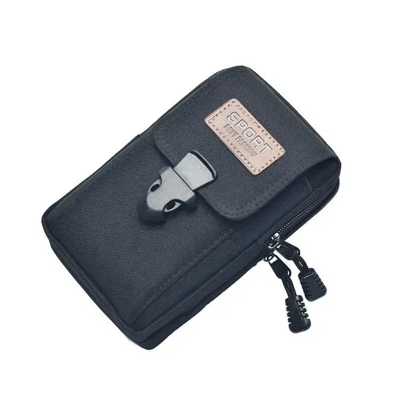1PCS EDC Molle Bag Purse Double Layer Outdoor Waterproof Waist Fanny Pack Men Phone Pouch Camping Hunting Tactical Waist Bag