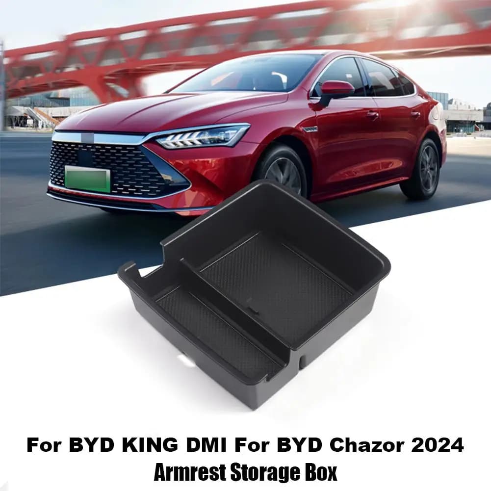 Scatola di immagazzinaggio del bracciolo dell'auto per BYD KING DMI Per BYD Chazor 2024 Vassoio organizzatore della console centrale Accessori modificati automaticamente Q7A3