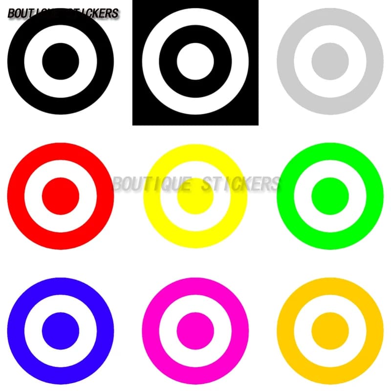 Bullseye Bull Eye Militare Rotondo Bull Eye Adesivi Adesivi in vinile Toro militare Bersaglio Caccia Pratica Arco Tiro con l'arco