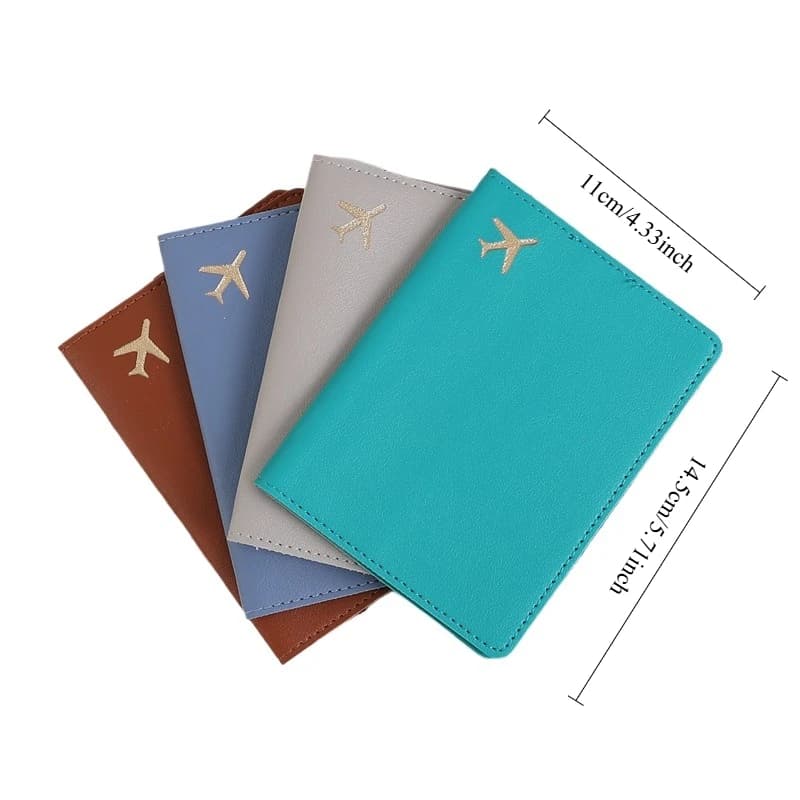 PU Leather Passport Cover For Men & Women Organizer Protective Card Holder ID Document Covers Travel Passport Case