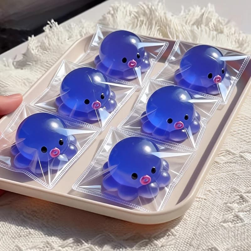 Kit Fai-da-Te per Creare un Octopus Squishy, Crea il Tuo Giocattolo Bubble Pop a Lenta Risalita, Palla Antistress Gooey Slime, Regalo Divertente per Feste