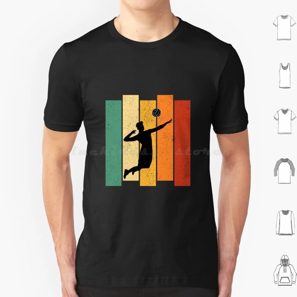 Vintage Retro Sport Style Volleyball Lover for Women and Men-T Shirt Men Women's Women's 6xl Vintage Retro Vibes Retro