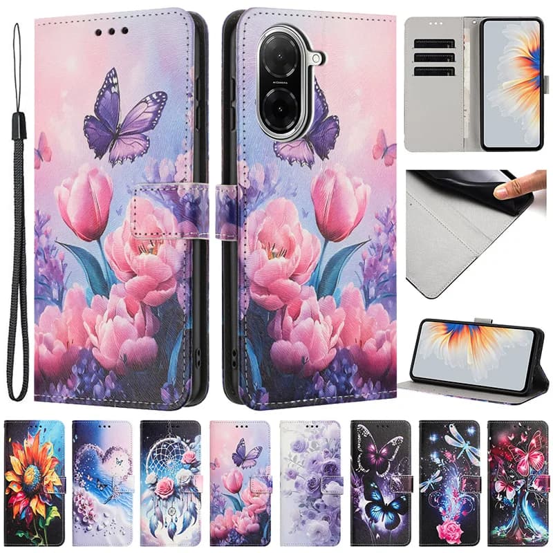 Per Xiaomi Redmi A5 4G Custodia protettiva a portafoglio Custodia per telefono per Xiomi Xiaomi Redmi A 5 RedmiA5 4G Cover con motivo dipinto Flip Fundas