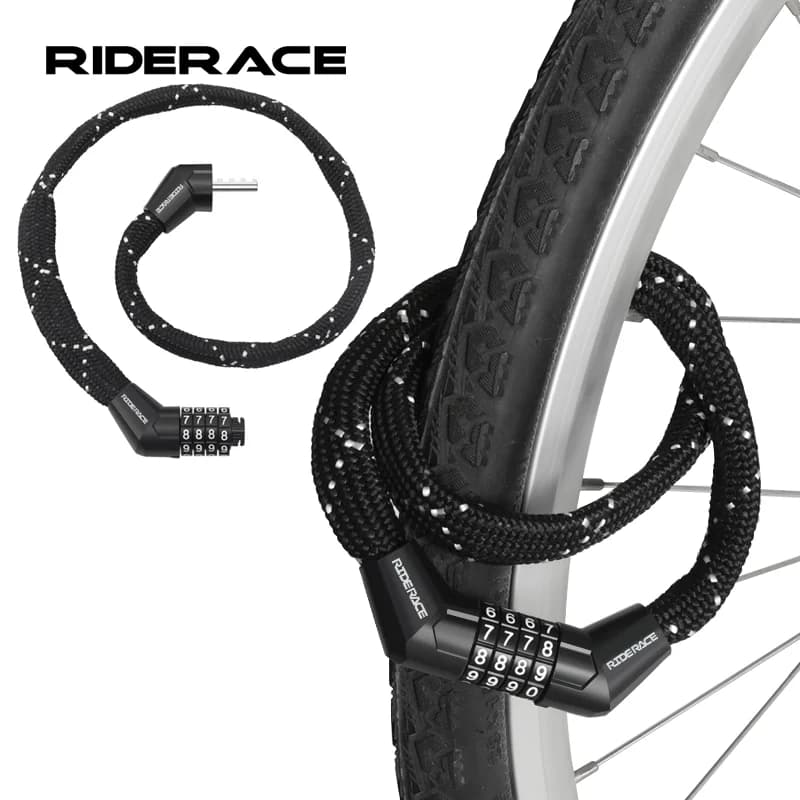 Lucchetto per catena per bici portatile Antifurto Lucchetto per bici da strada di montagna ad alta sicurezza Blocco password di sicurezza a 4 cifre Lucchetto per ciclismo all'aperto