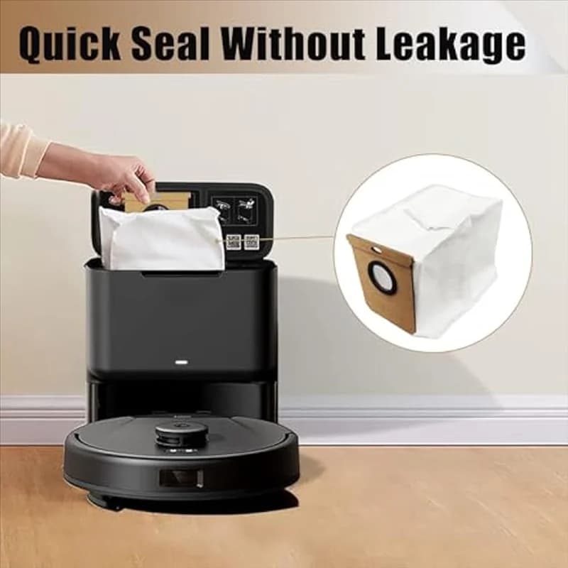 A38T-Dust Bag Replace For Eufy L50 SES/ L60 SES For Conga Home 10000/8090 Ultra/ 9090 AI For Haier H9 Plus Vacuum Cleaner