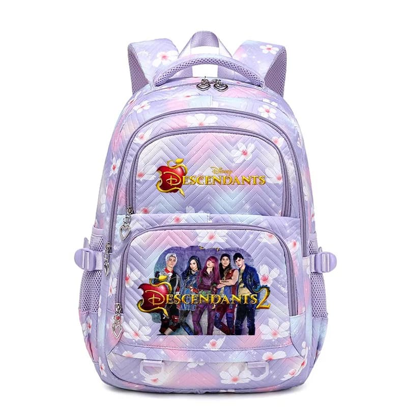 Zaino Descendants per ragazze adolescenti, borsa per libri, mochila, zaino impermeabile da donna, borsa da viaggio femminile