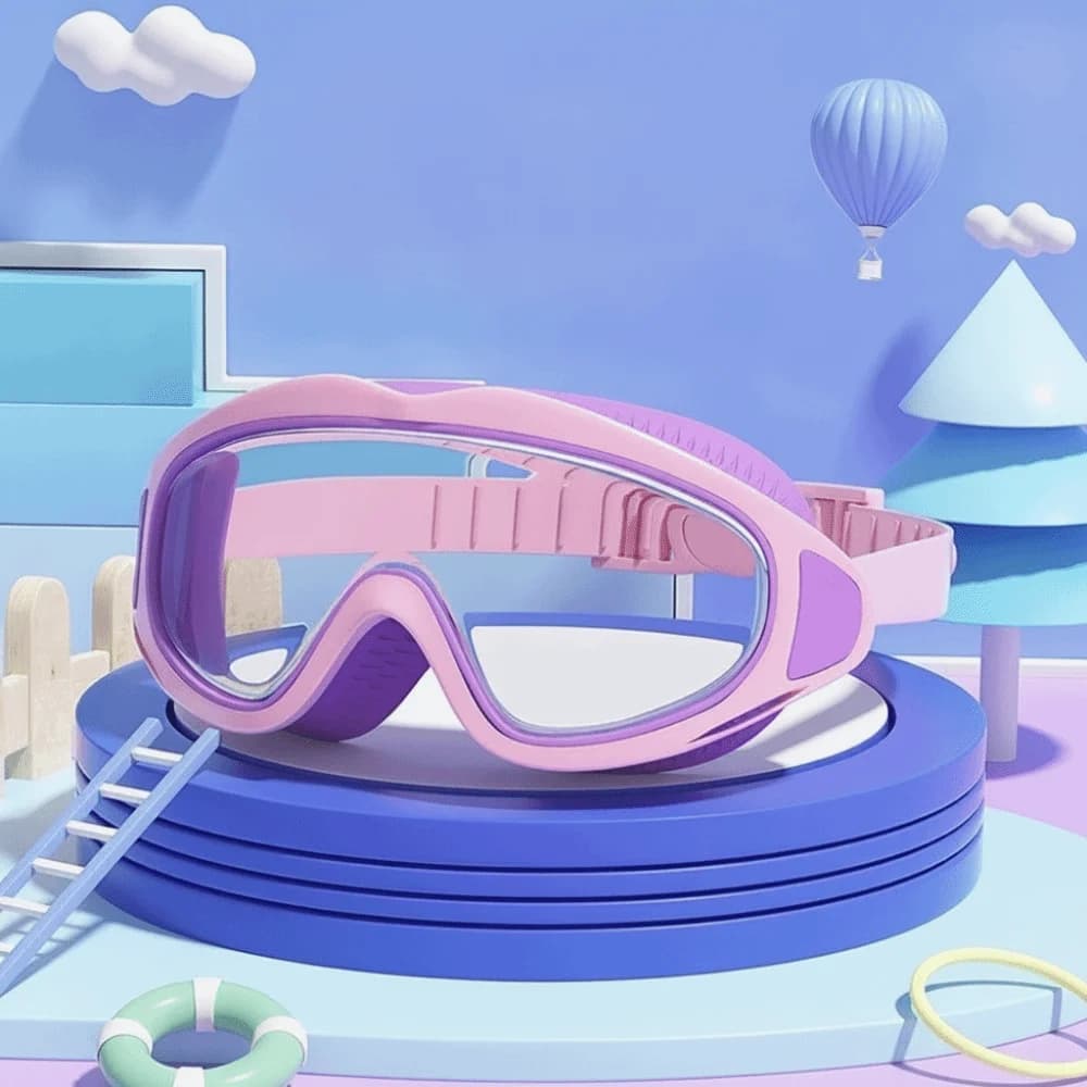 Anti-Fog Children Swimming Goggles UV Resistant Waterproof Swim Goggles Adjustable High-Definition Diving Goggles