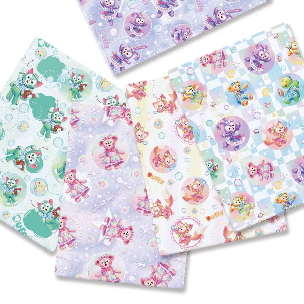 Tessuto Disney 140x50CM, Tessuto in Poliestere e Cotone con Motivi Cartoon, per Patchwork, Tessile per la Casa, Cucito, Abiti per Bambole, Tende