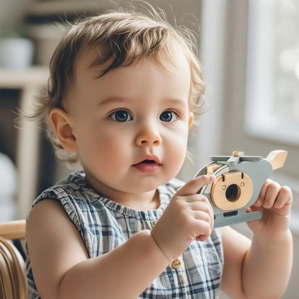 Puzzle in Legno Montessori a Forma di Aereo, Elicottero Interattivo, Puzzle per Bambini, Modellino di Elicottero Artigianale, Blocchi di Costruzione Educativi