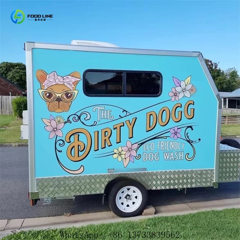 Rimorchio Professionale Personalizzato per Toelettatura Animali Domestici - Van Mobile Originale in Vendita