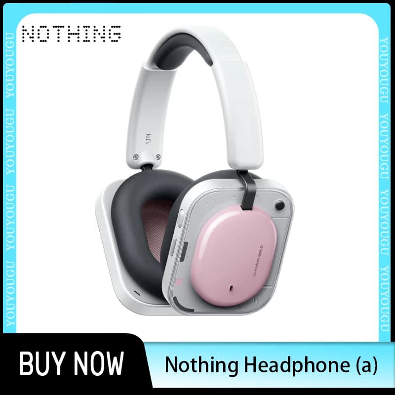 Cuffie Nothing Wireless Bluetooth Over-Ear con Cancellazione Attiva del Rumore, Audio HiFi Stereo per E-sport, Regalo per Gamer