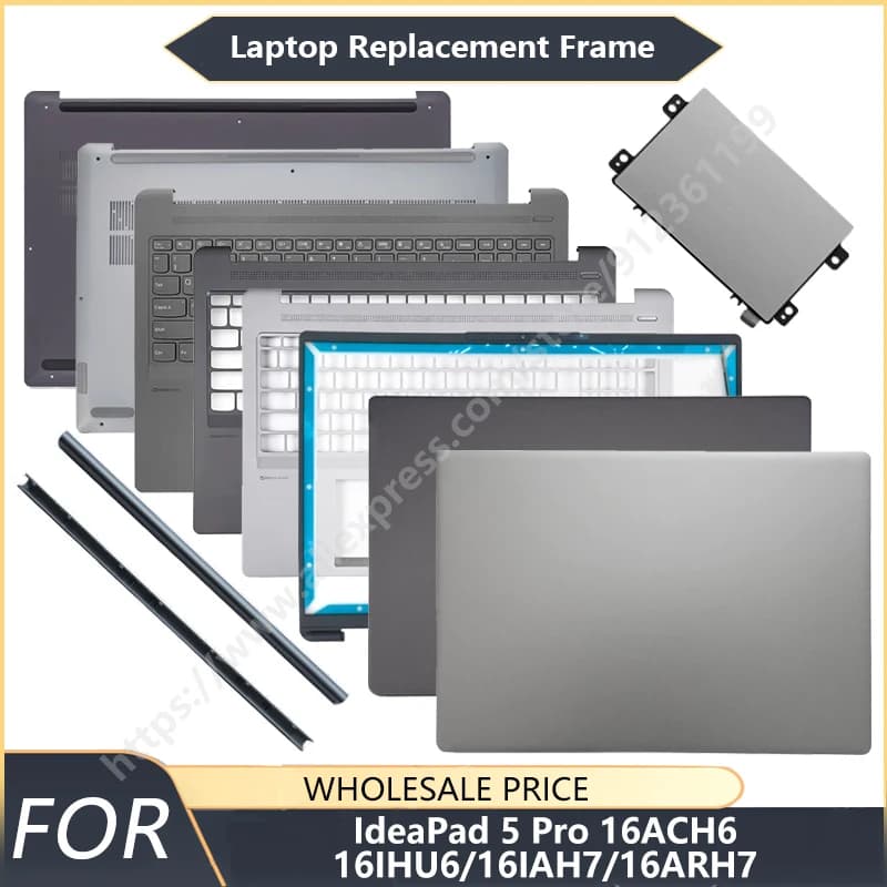 Nuovo per IdeaPad 5 Pro 16ACH6/16IHU6/16IAH7/16ARH7 Xiaoxin Pro 16 2021: Cover posteriore LCD, Cornice, Poggiapolsi, Touchpad inferiore, Cerniera
