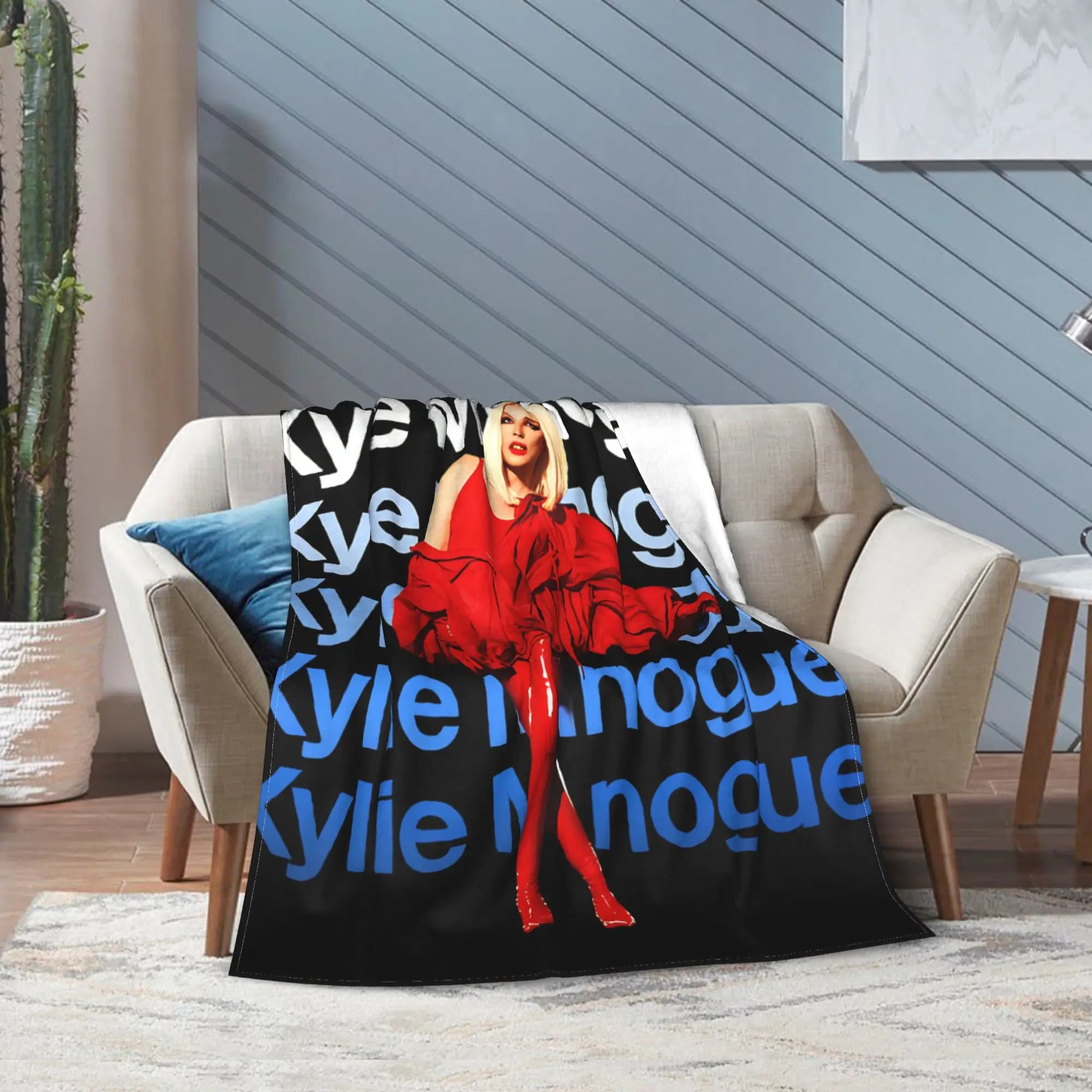 Coperta Kylie Minogue per divano, coperta morbida e soffice, 50x60 pollici, copriletto in diverse misure per tutte le stagioni