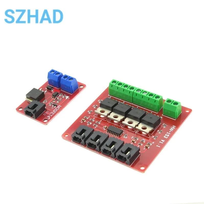 Pulsante MOSFET a quattro percorsi a 1/4 canali IRF540 V4.0 + modulo interruttore MOSFET per modulo di alimentazione isolato Arduino