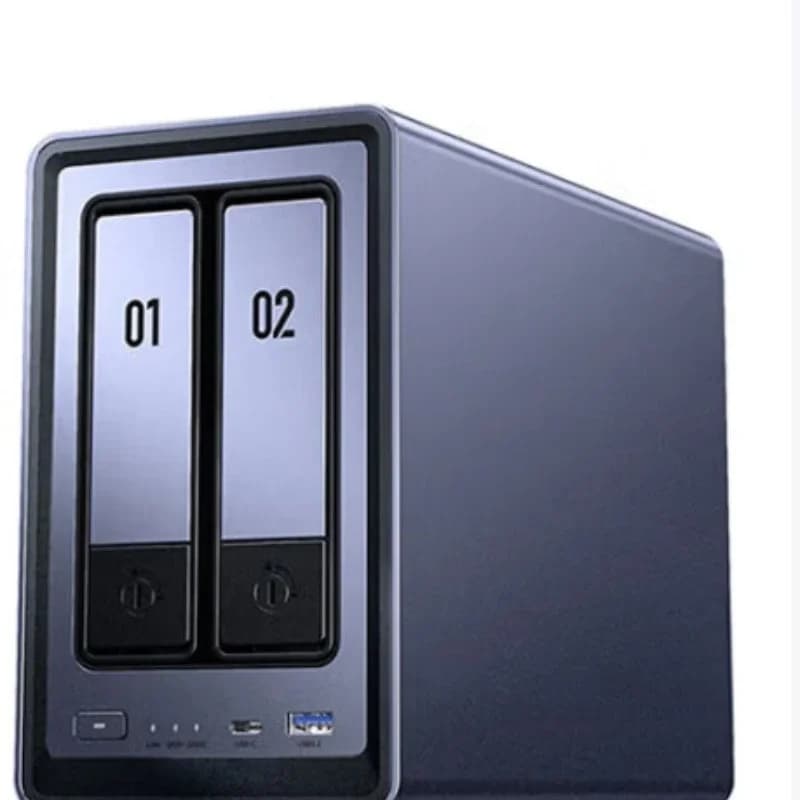 Memoria cloud DXP2800 8G privata, server con disco rigido di archiviazione di rete NAS dual-bit