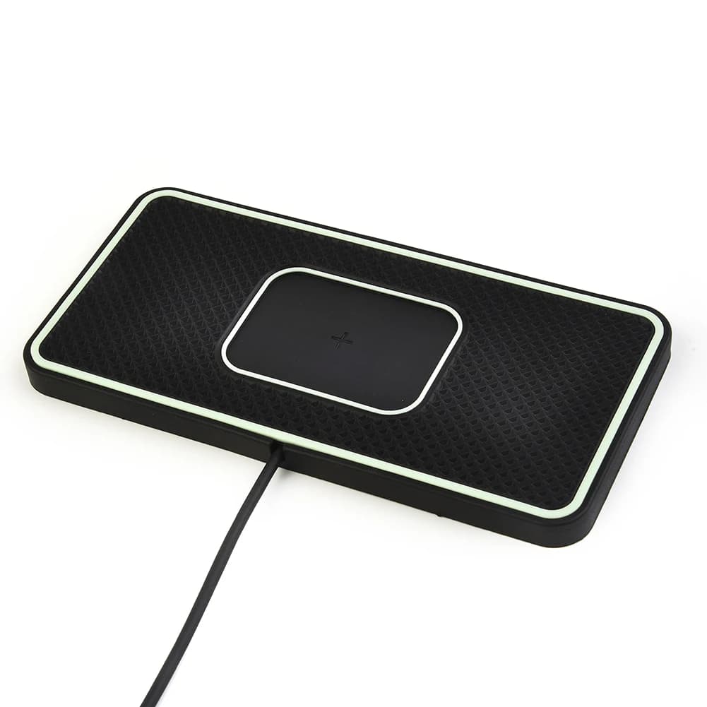 Tappetino per caricabatteria da auto da 15 W per supporto per telefono Progettato per un posizionamento sicuro nei scomparti dell'auto con supporto di ricarica rapida