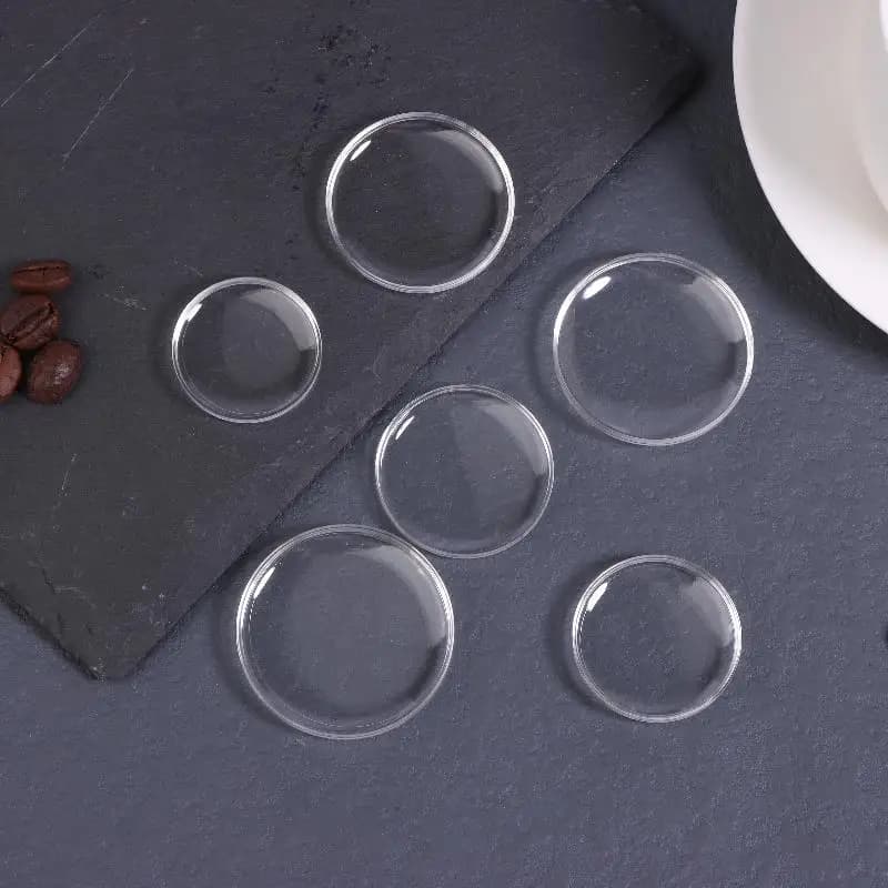 Watch Accessories 25-36MM Acrylic Round Watch Mirror Lid Watch Replacement Mask Transparent Surface Flat Face Mirror