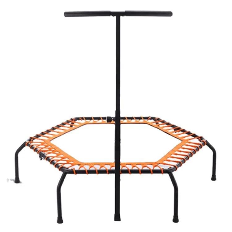 Bambini Adulti 42-50 "Mini Trampolino Silenzioso Con Maniglia Salto Rimbalzo Letto Palestra Indoor Fitness Cama Corda Elastica