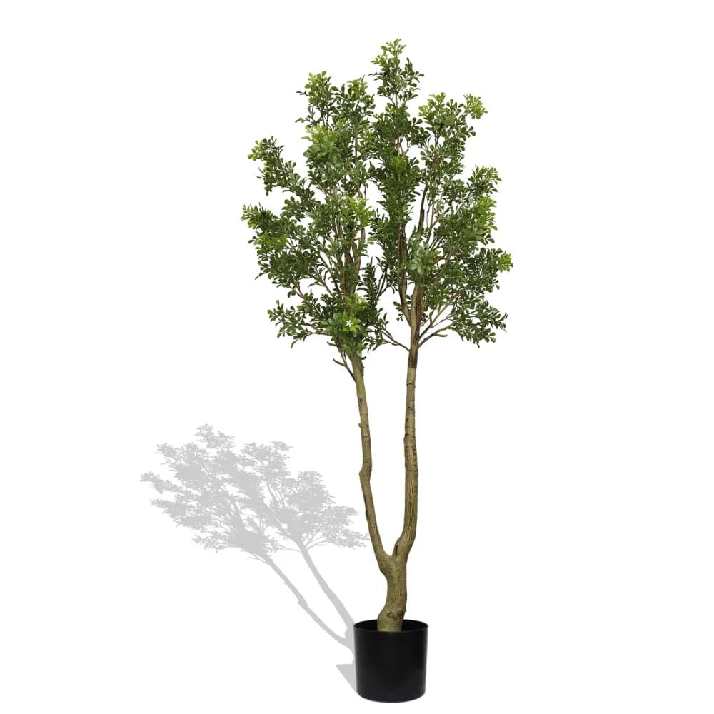 Albero Artificiale Alto 1,6 m, Pianta Sempreverde Finta dall'Aspetto Naturale, Perfetto Albero Decorativo in Vaso