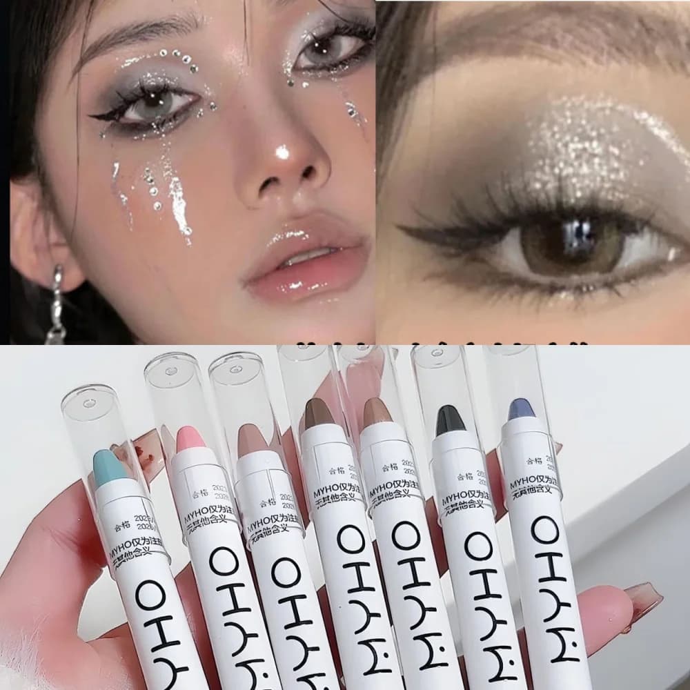 White Eyeliner Pen for Opaque Eye Head Lighting Flash Evidencing Umbrella Stick Sdraiato Silk Pen Waterproof Cosmetic
