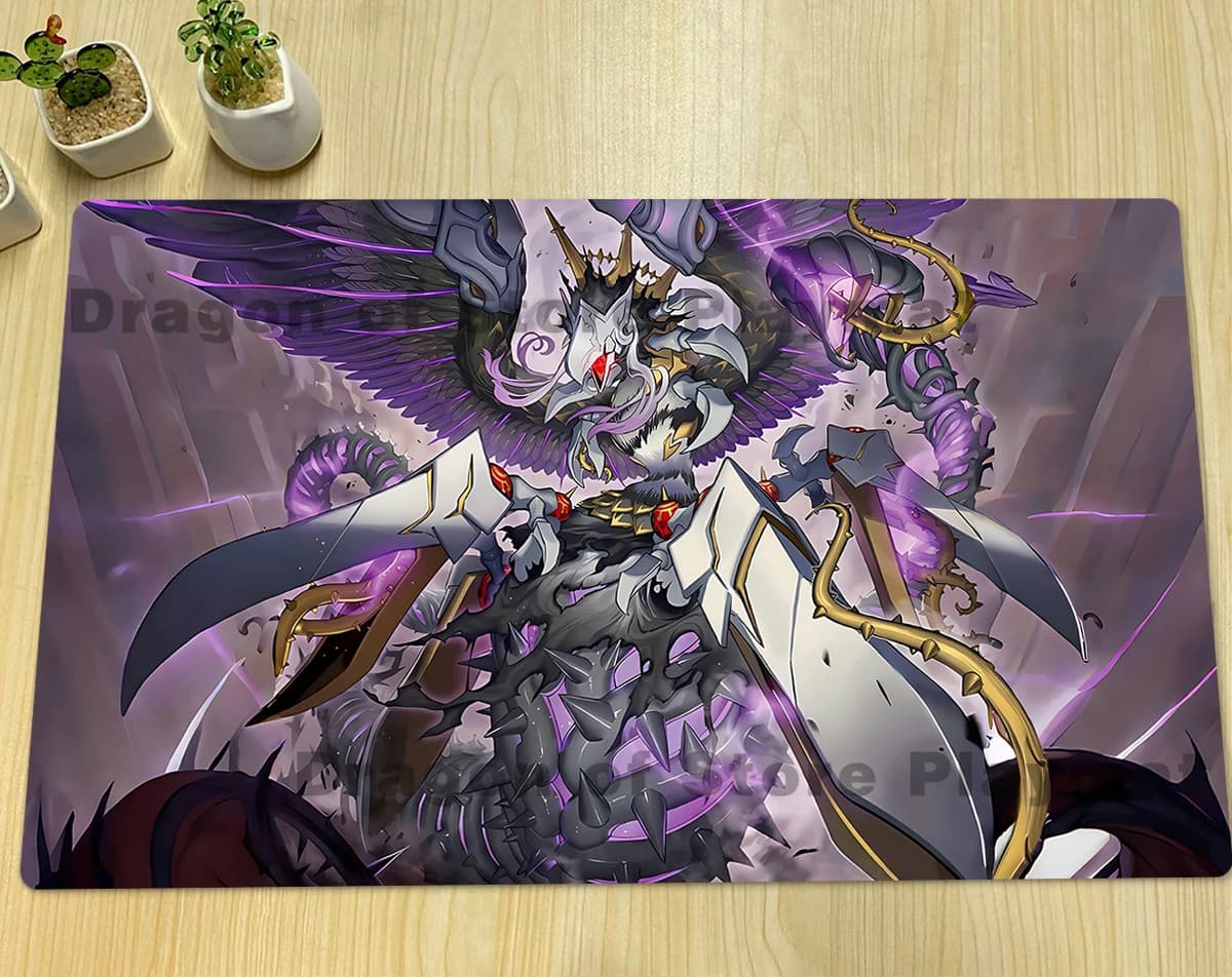 YuGiOh Azamina Moa Regina Playmat TCG CCG Mat Gioco da tavolo Duel Pad Gioco di carte collezionabili Tappetino in gomma Mousepad Borsa gratuita 600x350x2mm