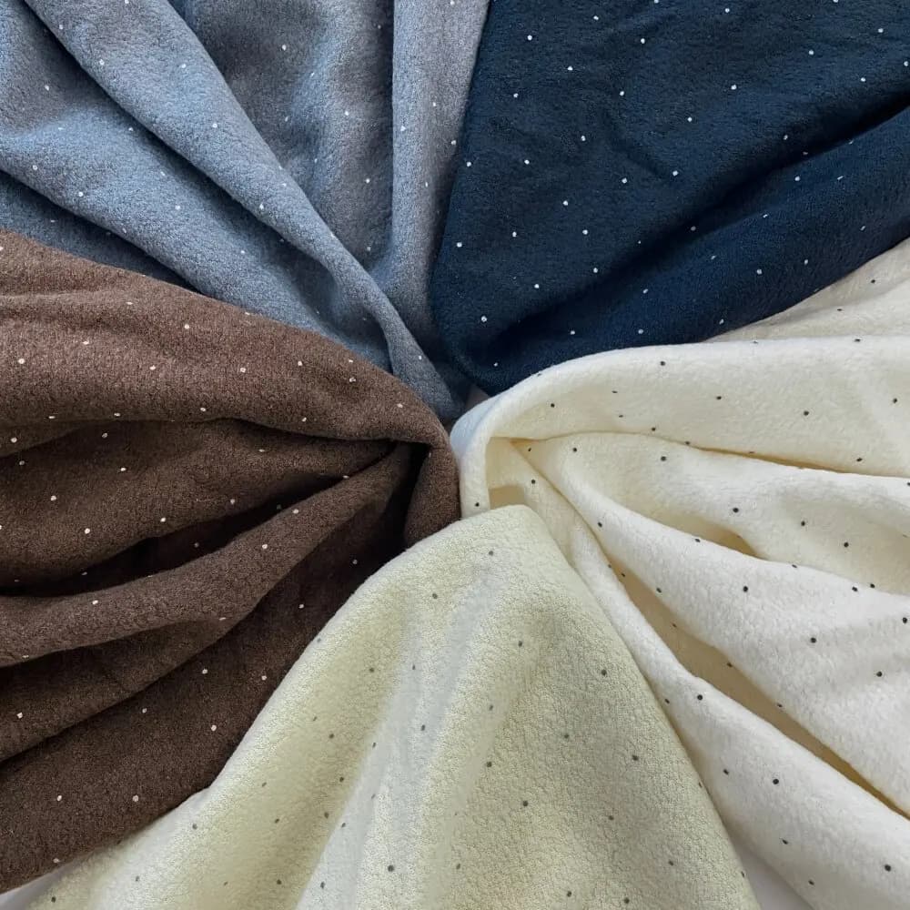 Nuovo Tessuto in Lana a Pois Fresco e Leggero per Autunno e Inverno, per Abbigliamento, Tovaglie, Lenzuola, Cuscini, Forniture per Cucito Fai-da-Te