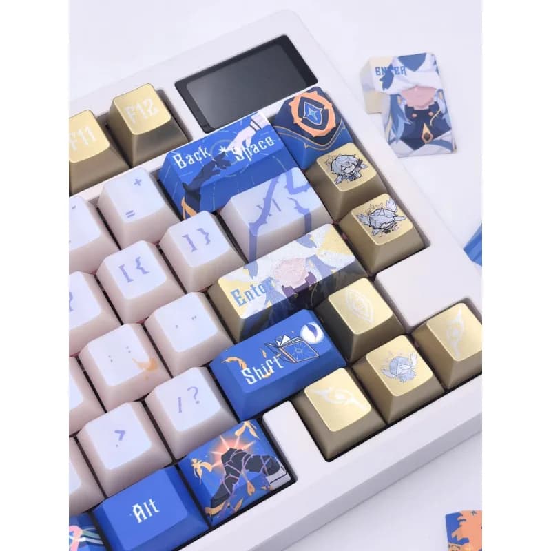 Honkai: Set di copritasti Star Rail Sunday con profilo Cherry personalizzato PBT perlescente Amine Point per tastiera meccanica da gioco