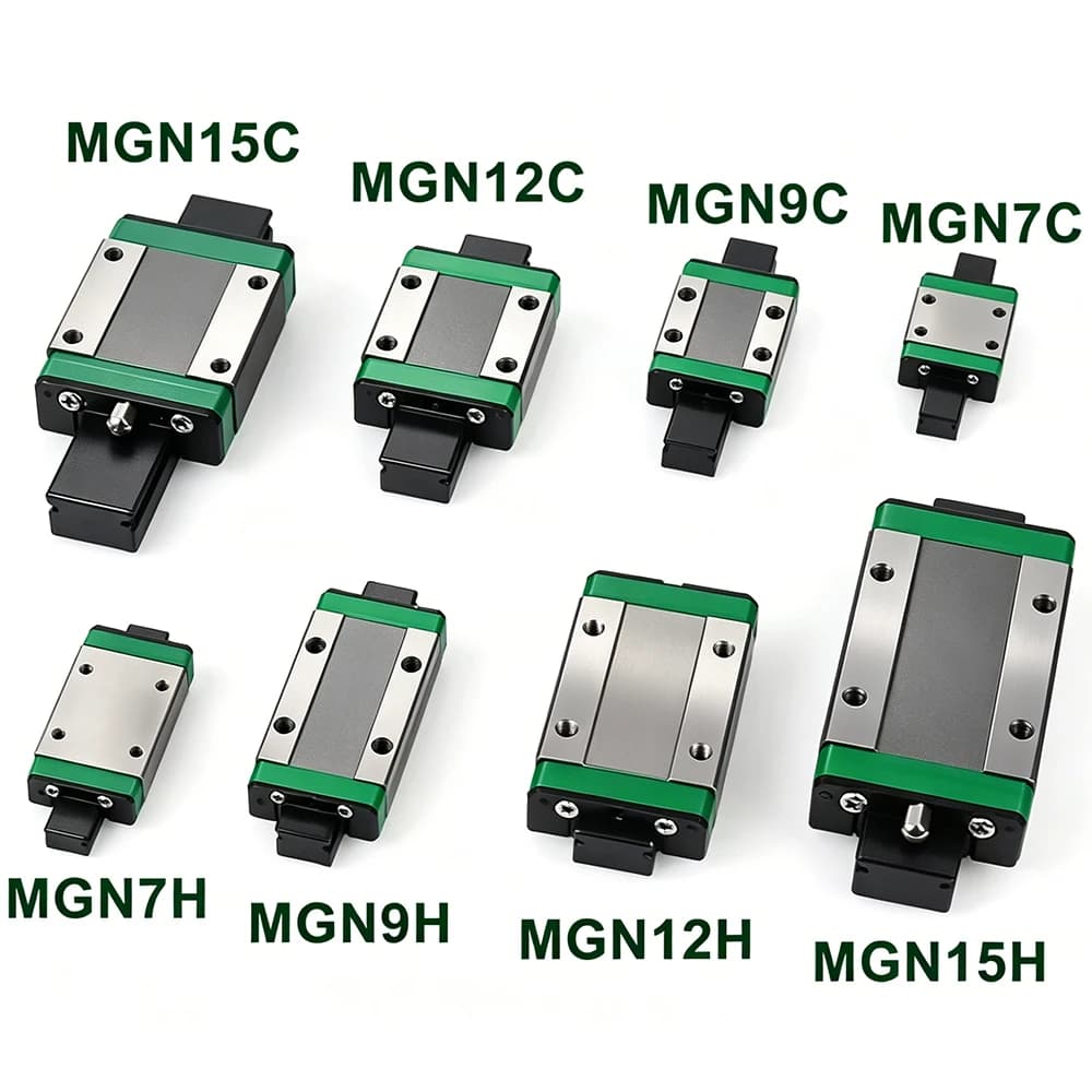 4 Pezzi Blocco di Scorrimento Lineare MGN MGN7 MGN9 MGN12 MGN15, Carrello per Guida Lineare MGNR7/9/12/15, Componente per Stampante 3D e CNC